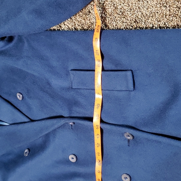 Vintage Ferncroft 100% Wool Shell Blue Coat Women's Size 11/12 - Picture 12 of 16